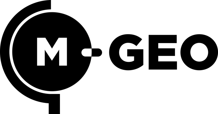 Logo firmy M-GEO Usługi geodezyjne w Gorzowie Wielkopolskim